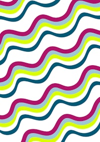 a colorful wavy pattern on a white background